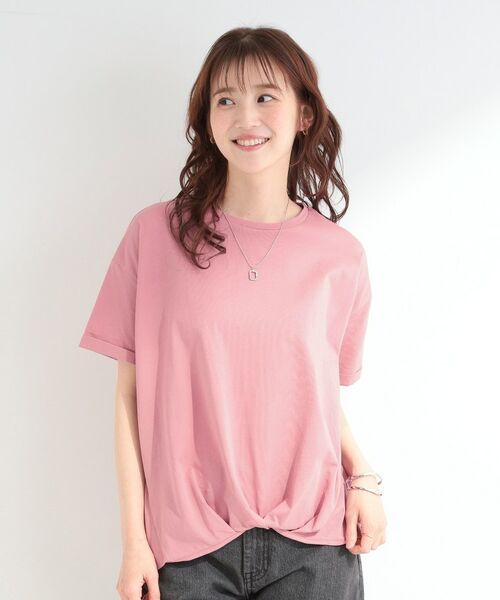 SHOO・LA・RUE / シューラルー Tシャツ | 【SHOO ICE】インしてる風 フロントタックデザインTシャツ | 詳細13