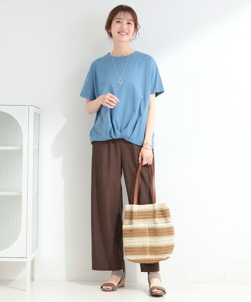 SHOO・LA・RUE / シューラルー Tシャツ | 【SHOO ICE】インしてる風 フロントタックデザインTシャツ | 詳細19