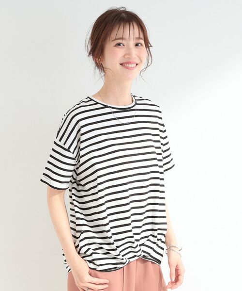 SHOO・LA・RUE / シューラルー Tシャツ | 【SHOO ICE】インしてる風 フロントタックデザインTシャツ | 詳細21