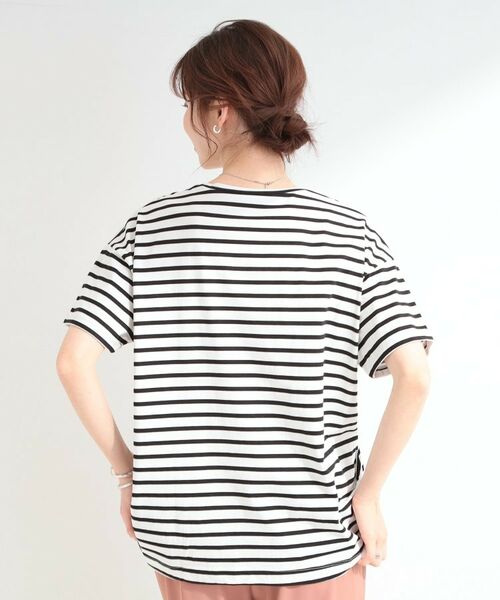 SHOO・LA・RUE / シューラルー Tシャツ | 【SHOO ICE】インしてる風 フロントタックデザインTシャツ | 詳細22