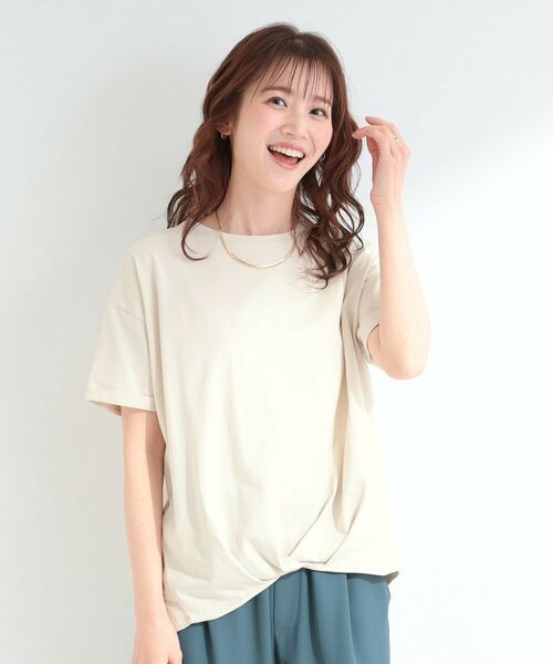 SHOO・LA・RUE / シューラルー Tシャツ | 【SHOO ICE】インしてる風 フロントタックデザインTシャツ | 詳細9