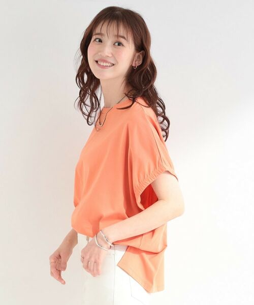 SHOO・LA・RUE / シューラルー Tシャツ | 【SHOO ICEプラス】袖ギャザードルマンTシャツ | 詳細10