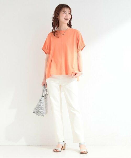 SHOO・LA・RUE / シューラルー Tシャツ | 【SHOO ICEプラス】袖ギャザードルマンTシャツ | 詳細11