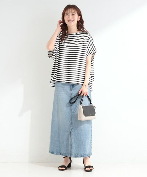 SHOO・LA・RUE / シューラルー Tシャツ | 【SHOO ICEプラス】袖ギャザードルマンTシャツ | 詳細15