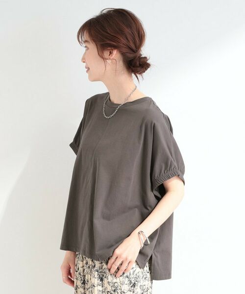 SHOO・LA・RUE / シューラルー Tシャツ | 【SHOO ICEプラス】袖ギャザードルマンTシャツ | 詳細2