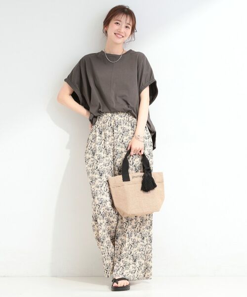 SHOO・LA・RUE / シューラルー Tシャツ | 【SHOO ICEプラス】袖ギャザードルマンTシャツ | 詳細3