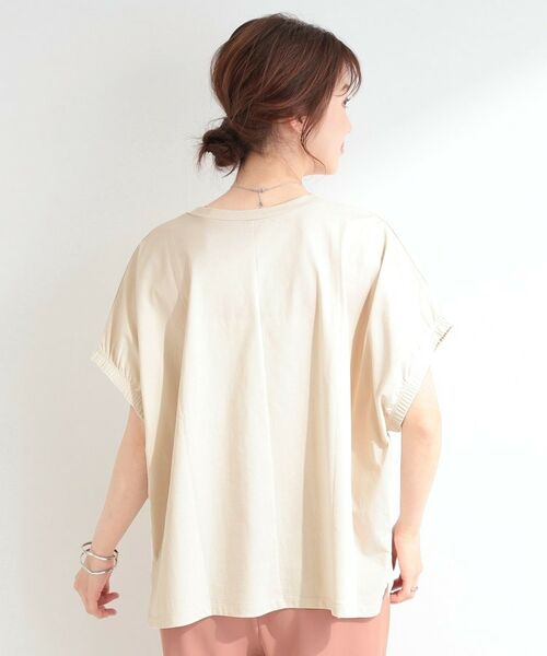SHOO・LA・RUE / シューラルー Tシャツ | 【SHOO ICEプラス】袖ギャザードルマンTシャツ | 詳細6
