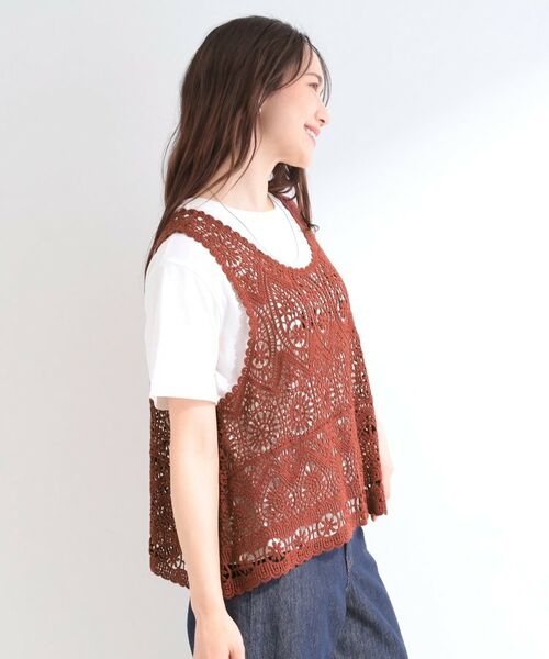 SHOO・LA・RUE / シューラルー その他トップス | 【2点セット】クロシェベスト+ロゴTシャツ | 詳細19