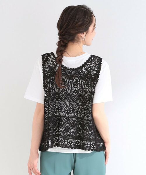 SHOO・LA・RUE / シューラルー その他トップス | 【2点セット】クロシェベスト+ロゴTシャツ | 詳細2