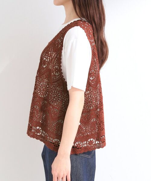 SHOO・LA・RUE / シューラルー その他トップス | 【2点セット】クロシェベスト+ロゴTシャツ | 詳細23