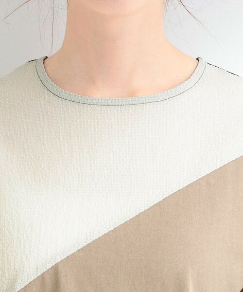 SHOO・LA・RUE / シューラルー カットソー | ななめ3段切り替えドルマンプルオーバー | 詳細16