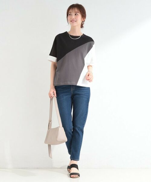 SHOO・LA・RUE / シューラルー カットソー | ななめ3段切り替えドルマンプルオーバー | 詳細3