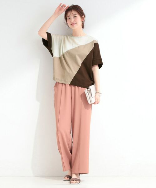 SHOO・LA・RUE / シューラルー カットソー | ななめ3段切り替えドルマンプルオーバー | 詳細7