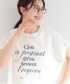 SHOO・LA・RUE / シューラルー カットソー | ポコポコ調 楊柳プリント・ボーダーアソートTシャツ