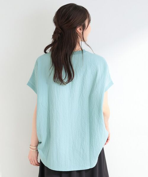 SHOO・LA・RUE / シューラルー カットソー | ポコポコ調 楊柳プリント・ボーダーアソートTシャツ | 詳細14