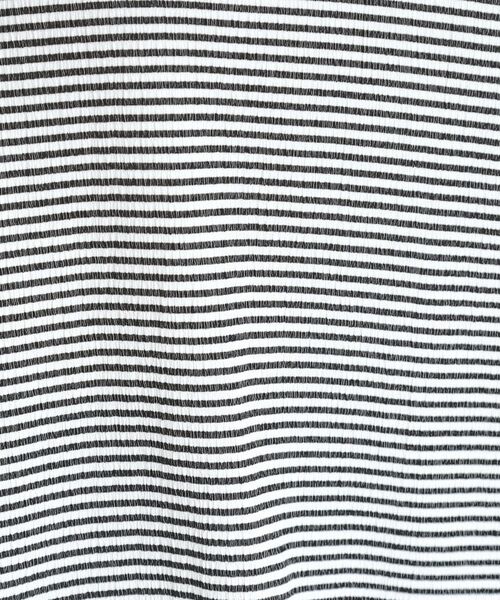 SHOO・LA・RUE / シューラルー カットソー | ポコポコ調 楊柳プリント・ボーダーアソートTシャツ | 詳細20