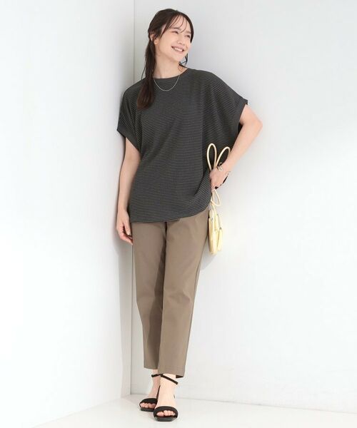 SHOO・LA・RUE / シューラルー カットソー | ポコポコ調 楊柳プリント・ボーダーアソートTシャツ | 詳細23