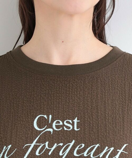 SHOO・LA・RUE / シューラルー カットソー | ポコポコ調 楊柳プリント・ボーダーアソートTシャツ | 詳細28