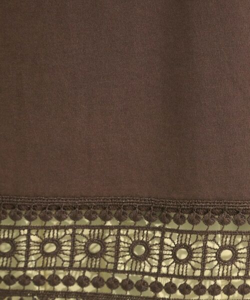 SHOO・LA・RUE / シューラルー カットソー | 【洗濯機可/ひんやり/体型カバー】レース使いがポイント 1枚でサマになるデザインTシャツ | 詳細12