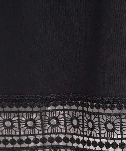 SHOO・LA・RUE / シューラルー カットソー | 【洗濯機可/ひんやり/体型カバー】レース使いがポイント 1枚でサマになるデザインTシャツ | 詳細8