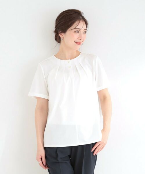 SHOO・LA・RUE / シューラルー シャツ・ブラウス | 【多機能】メタルボタンタックブラウス | 詳細1