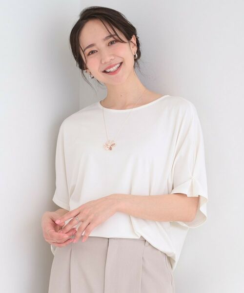 SHOO・LA・RUE / シューラルー カットソー | 【多機能】ドルマンフェイクパール付きトップス | 詳細1