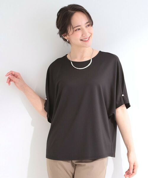 SHOO・LA・RUE / シューラルー カットソー | 【多機能】ドルマンフェイクパール付きトップス | 詳細9