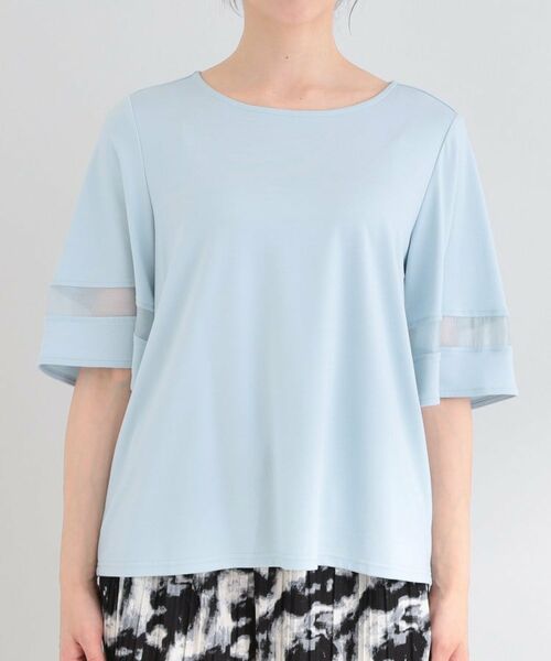 SHOO・LA・RUE / シューラルー カットソー | 【多機能】袖シアー切り替えトップス | 詳細17