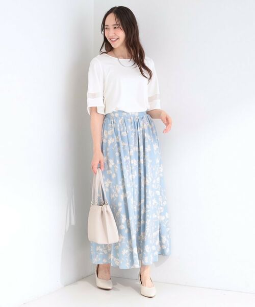 SHOO・LA・RUE / シューラルー カットソー | 【多機能】袖シアー切り替えトップス | 詳細3