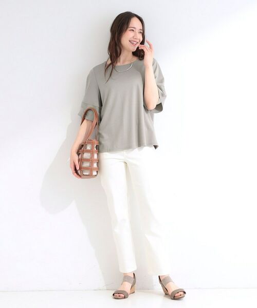 SHOO・LA・RUE / シューラルー カットソー | 【多機能】袖シアー切り替えトップス | 詳細7