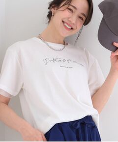 SHOO・LA・RUE / シューラルー カットソー | 【ひんやり/S-LL/洗濯機可】色・柄選べる お袖チュールレイヤード プリントアソートTシャツ