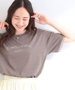 SHOO・LA・RUE / シューラルー カットソー | 【SHOO ICE】袖チュールレイヤード プリントアソートTシャツ