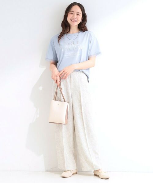 SHOO・LA・RUE / シューラルー カットソー | 【SHOO ICE】袖チュールレイヤード プリントアソートTシャツ | 詳細15