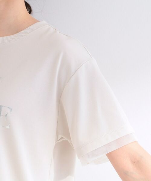 SHOO・LA・RUE / シューラルー カットソー | 【SHOO ICE】袖チュールレイヤード プリントアソートTシャツ | 詳細29
