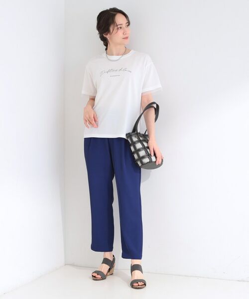 SHOO・LA・RUE / シューラルー カットソー | 【SHOO ICE】袖チュールレイヤード プリントアソートTシャツ | 詳細3