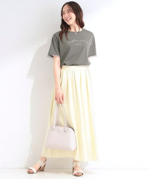 SHOO・LA・RUE / シューラルー カットソー | 【SHOO ICE】袖チュールレイヤード プリントアソートTシャツ | 詳細7