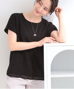 SHOO・LA・RUE / シューラルー カットソー | 【ひんやり/UVカット】機能付き 華やかレースTシャツ