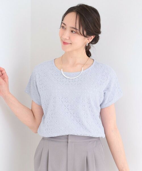 SHOO・LA・RUE / シューラルー カットソー | 【ひんやり/UVカット】機能付き 華やかレースTシャツ | 詳細14