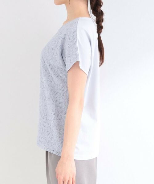 SHOO・LA・RUE / シューラルー カットソー | 【ひんやり/UVカット】機能付き 華やかレースTシャツ | 詳細18