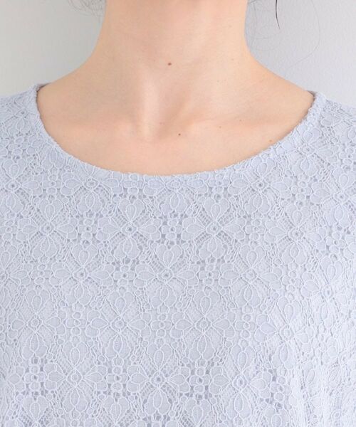 SHOO・LA・RUE / シューラルー カットソー | 【ひんやり/UVカット】機能付き 華やかレースTシャツ | 詳細20