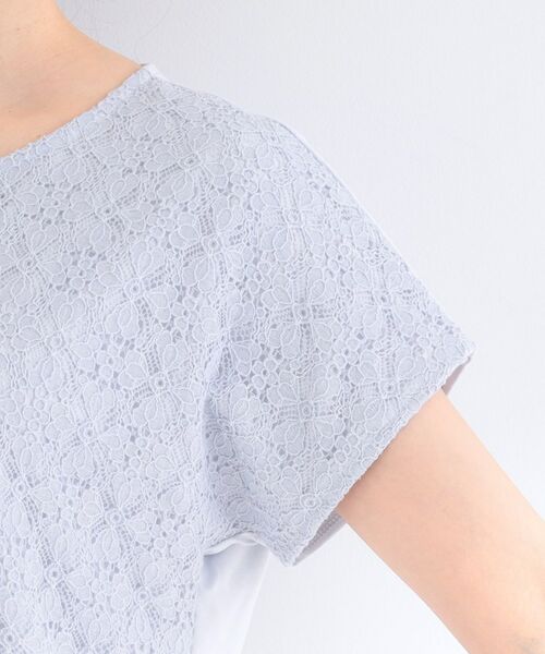 SHOO・LA・RUE / シューラルー カットソー | 【ひんやり/UVカット】機能付き 華やかレースTシャツ | 詳細21