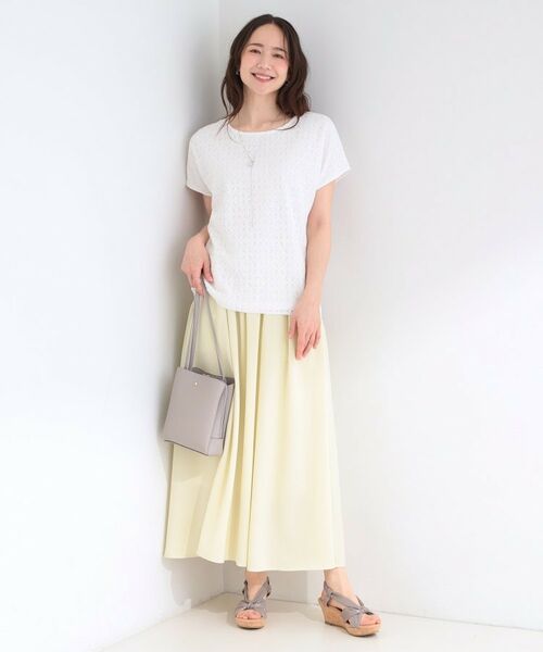 SHOO・LA・RUE / シューラルー カットソー | 【ひんやり/UVカット】機能付き 華やかレースTシャツ | 詳細3