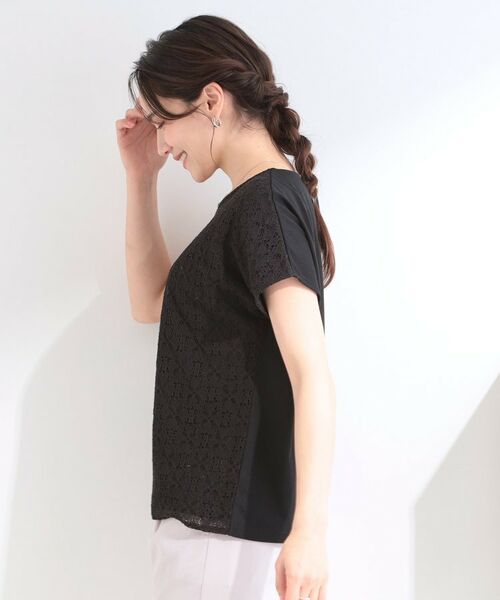 SHOO・LA・RUE / シューラルー カットソー | 【ひんやり/UVカット】機能付き 華やかレースTシャツ | 詳細6