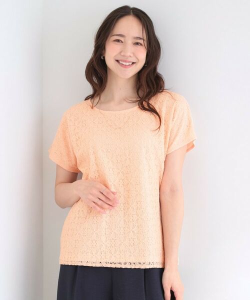 SHOO・LA・RUE / シューラルー カットソー | 【ひんやり/UVカット】機能付き 華やかレースTシャツ | 詳細9