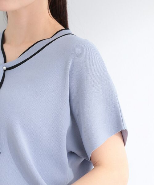 SHOO・LA・RUE / シューラルー ニット・セーター | 【お家で洗える】 さらっとボウタイ半袖ニット | 詳細21