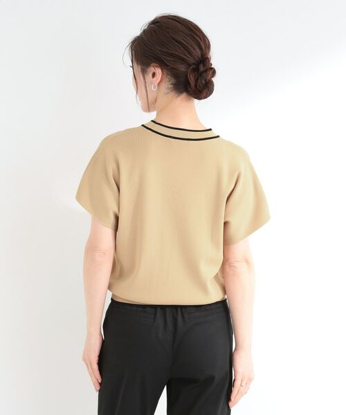 SHOO・LA・RUE / シューラルー ニット・セーター | 【お家で洗える】 さらっとボウタイ半袖ニット | 詳細6