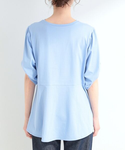 SHOO・LA・RUE / シューラルー カットソー | 【SHOO ICEプラス】ペプラム切り替え 袖ねじりプルオーバー | 詳細15