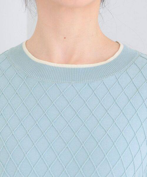 SHOO・LA・RUE / シューラルー ニット・セーター | ダイヤ柄ハーフ袖ニット | 詳細16