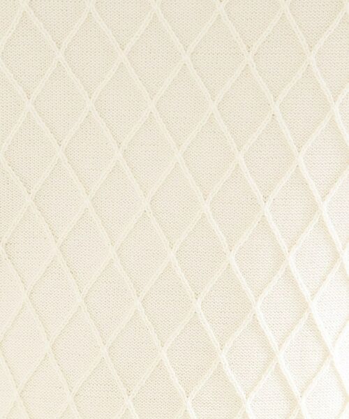 SHOO・LA・RUE / シューラルー ニット・セーター | ダイヤ柄ハーフ袖ニット | 詳細4