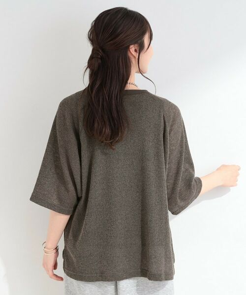 SHOO・LA・RUE / シューラルー カットソー | シアーワッフル ラグラン5分袖ゆるTシャツ | 詳細10